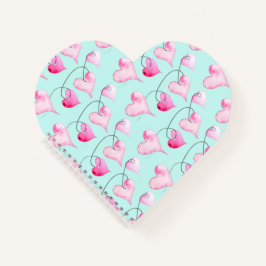 Das Valentinische Journal der Wasserfarbe Notizblock