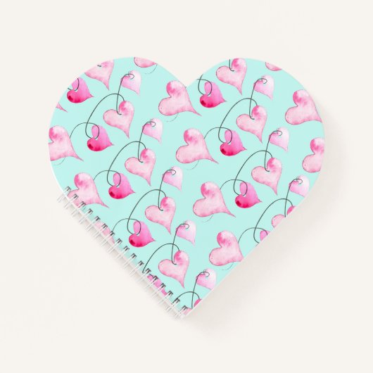 Das Valentinische Journal der Wasserfarbe Notizblock (Vorderseite)