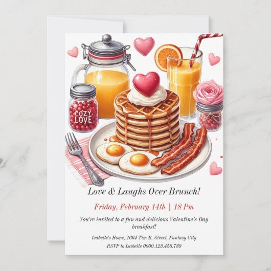 Das Valentinstag-Frühstück ist individuell nach Ih Einladung (Vorderseite)