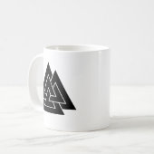 Das Valknut Kaffeetasse (Vorderseite Links)