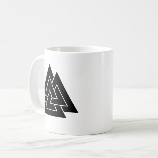 Das Valknut Kaffeetasse (Vorderseite Links)