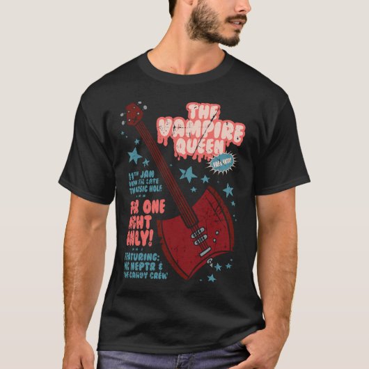 Das Vampire Queen Music Poster T-Shirt (Vorderseite)