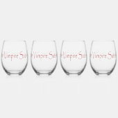 Das Vampire Satires-Skript Weinglas Ohne Stiel (Hinten)