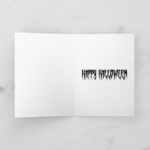 Das Vampirzähler Halloween Feiertagskarte (Innenseite)