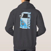 Das Van Life. Camping und Surfen. Unisex Hoodie (Rückseite)