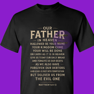 Das Vaterunser - Christlich T-Shirt
