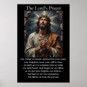 Das Vaterunser Gethsemane Grab Gefaltete Hände Poster (Vorne)