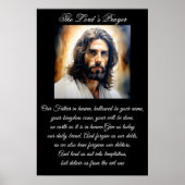 Das Vaterunser Jesus Christus Poster (Vorne)