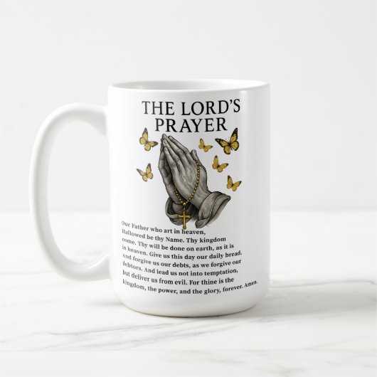 Das Vaterunser Kaffeetasse (Links)