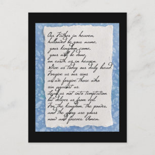 Das Vaterunser Postkarte