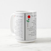 DAS VATERUNSER-TASSE KAFFEETASSE (Vorderseite Links)
