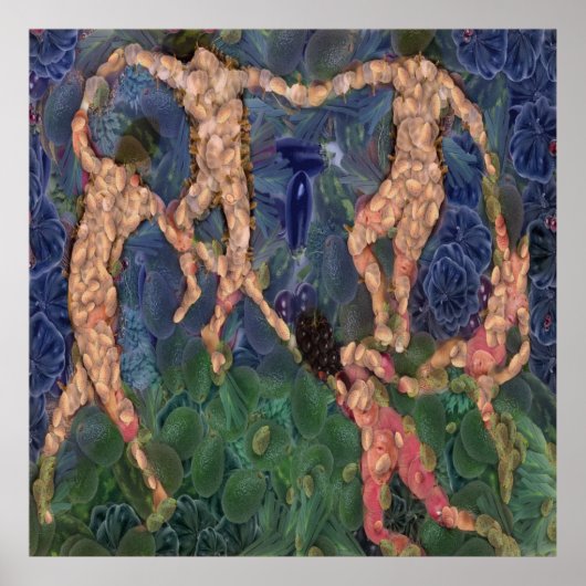 Das vegetarische Tanz Kunst-Spoke Poster (Vorne)