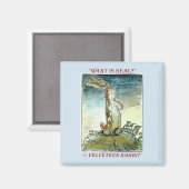 Das Velveteen Rabbit Magnet (Vorderseite/Rückseite)