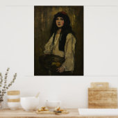 Das Venezianische Mädchen, c. 1880. Frank Duveneck Poster (Küche)