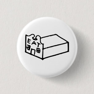 Das Venturi, das von Las Vegas lernt, verzierte Button