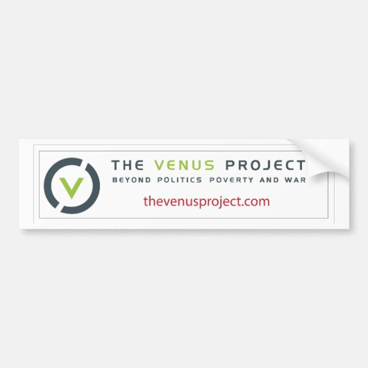 Das Venus-Projekt Autoaufkleber (Vorne)