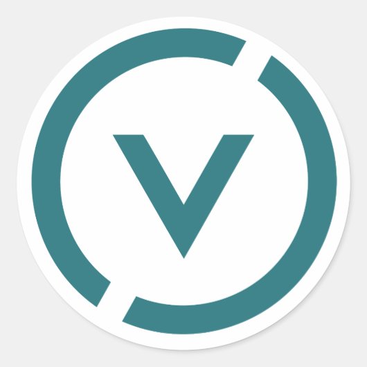 Das Venus-Projekt Runder Aufkleber (Vorderseite)