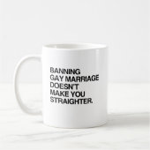 DAS VERBIETEN VON VON HOMOSEXUELLER EHE MACHT SIE KAFFEETASSE (Links)
