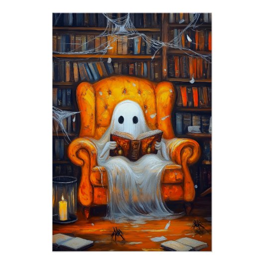Das verborgene Geist | Gemütliches Halloween-Bibli Poster (Vorderseite)