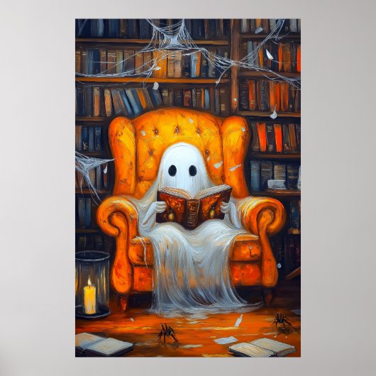 Das verborgene Geist | Gemütliches Halloween-Bibli Poster (Vorne)