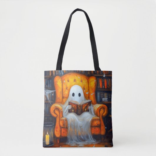Das verborgene Geist | Gemütliches Halloween-Bibli Tasche (Vorderseite)