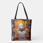 Das verborgene Geist | Gemütliches Halloween-Bibli Tasche (Rückseite)