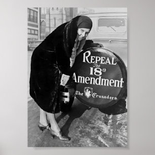 Das Verbot, Vintage Schwarz-Weiß-Kunst Poster