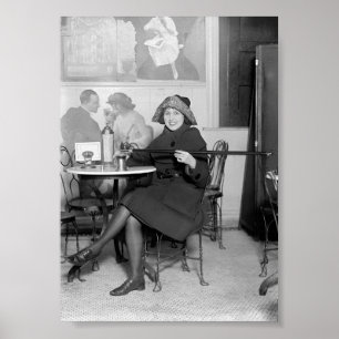 Das Verbot, Vintage Schwarz-Weiß-Kunst Poster