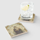 Das Verehrungs-Weihnachten Steinuntersetzer (Seitenansicht)