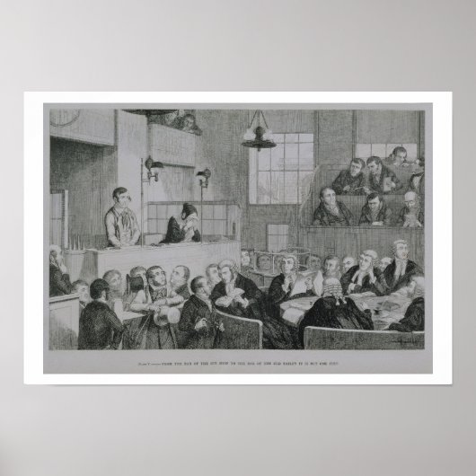 Das Verfahren an der Alten Bailey, Platte 5 von "T Poster (Vorne)