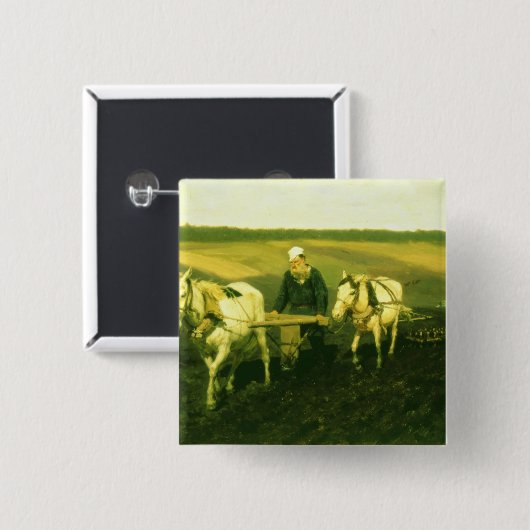 Das Verfasser Lev Nikolaevich Tolstoy Button (Vorne & Hinten)