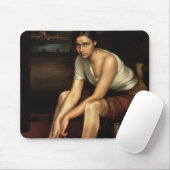 Das verführerische junge Mädchen Mousepad (Mit Mouse)