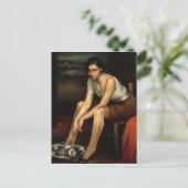 Das verführerische junge Mädchen Postkarte (Stehend Vorderseite)