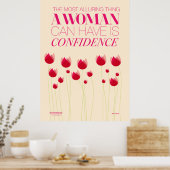 Das Verführerischste, was eine Frau haben kann, is Poster (Küche)