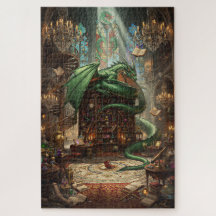 Das vergessene Drachenbibliotheks-Puzzle | 1000 Te