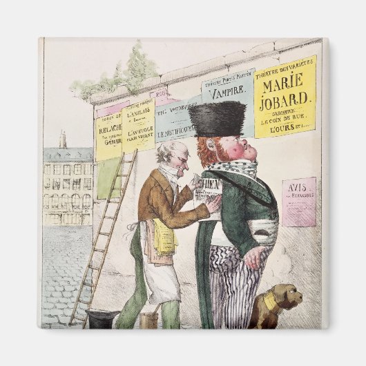 Das Vergnügen eines Bill Sticker, 1820 Magnet (Vorne)