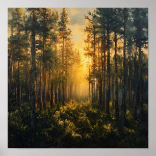 Das vergoldete Sanktuarium: Filter für goldene Son Poster