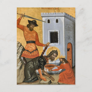 Das Verhalten von John dem Baptist-Orthodoxen Icon Postkarte