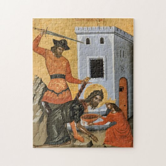 Das Verhalten von John dem Baptist-Orthodoxen Icon Puzzle (Vertikal)