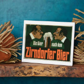 "Das Verlangen nach dem Zirndurfer-Bier" (Farblith Fotoplatte (Seite)