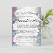 Das Verlieren einer Großmutter-Gedenkstätte Karte (Stehend Vorderseite)