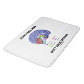 Das Verlieren irgendjemandes Verstandes löst Badematte (Schrägansicht)