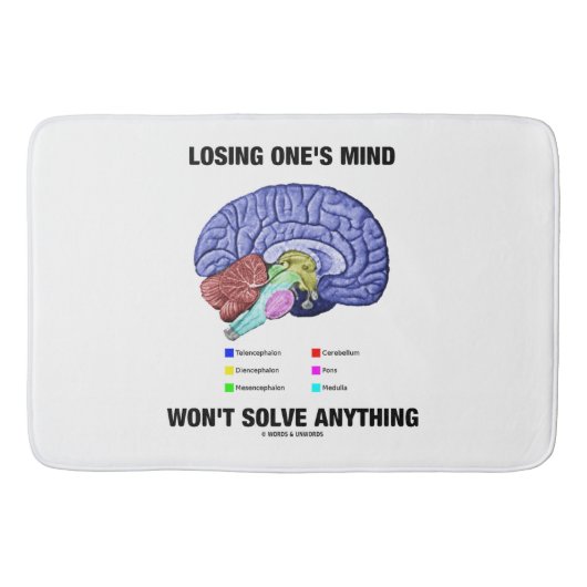 Das Verlieren irgendjemandes Verstandes löst Badematte (Vorderseite)