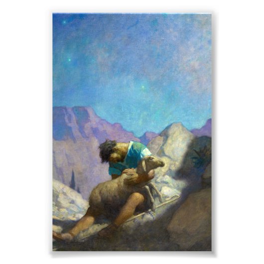 Das verlorene Schaf von Newell Convers Wyeth Fotodruck (Vorne)