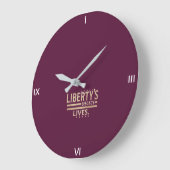 Das Vermächtnis der Freiheit lebt. Große Wanduhr (Winkel)