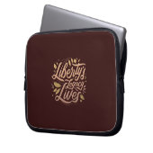 Das Vermächtnis der Freiheit lebt Laptopschutzhülle (Vorderseite Links)