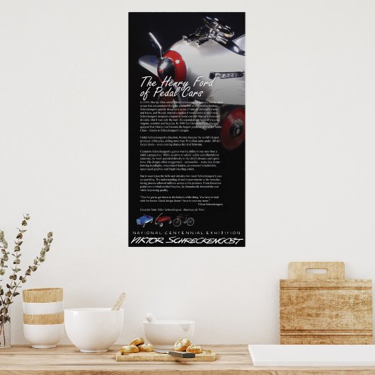 Das Vermächtnis des Viktor Schreckengost-Pedals Poster (Küche)