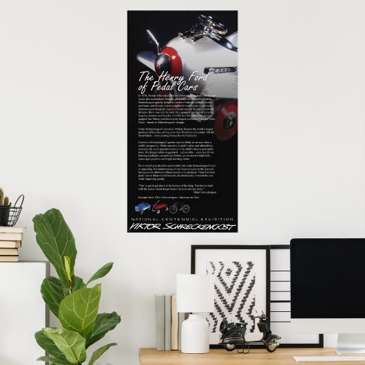 Das Vermächtnis des Viktor Schreckengost-Pedals Poster (Heimbüro)