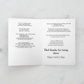 Das Vermächtnis einer Vatergrüßkarte. Karte (Innenseite)