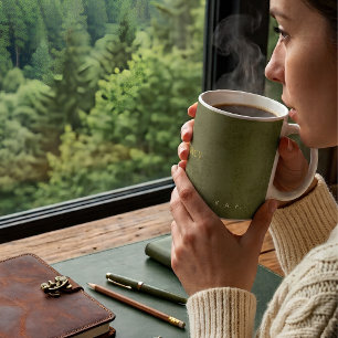 Das Vermächtnis Personalisierter Autor Grün Kaffeetasse